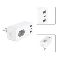 Tomada Inteligente 16A Com Entradas USB e USB-C