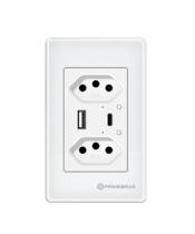 Tomada Inteligente 2 Canais c/USB e USB-C (TP1220B) - PRIMEBRAS Tomada Inteligente 2 Canais c/USB e USB-C (TP1220B) - PRIMEBRAS