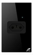 Tomada Inteligente Embutir Medidor Consumo JWCOM 20A Preto Tomada Inteligente Embutir Medidor Consumo JWCOM 20A Preto