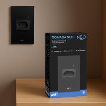 Tomada Inteligente Smart Wi-Fi 20A 110v/220v Bivolt Preto Cod: 291990879 Avant Neo