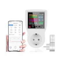 Tomada Inteligente Tuya WIFI 16A AC85-265V Com Medidor Digital De Consumo De Energia Kwh Tomada Inteligente Tuya WIFI 16A AC85-265V Com Medidor Digital De Consumo De Energia Kwh