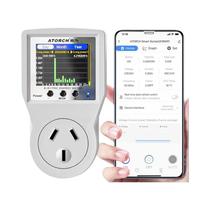 Tomada Inteligente Tuya WiFi 16A Com Medidor De Voltagem, Amperímetro E Monitor De Consumo De