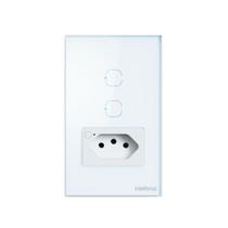 Tomada Inteligente Wi-Fi ETS 2002 10A com Controle Remoto por Aplicativo Branco Intelbras