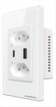 Tomada Inteligente Wi-Fi USB e Usb C NovaDigital 10A e 20A