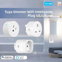 Tomada Inteligente WiFi Com Ajuste De Brilho E Temporizador Para Tuya, Alexa, Google (Padrões UE,