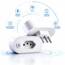 Tomada Inteligente WiFi com Monitoramento de Energia Compatível Alexa e Google Home Controle por App Bivolt Smart Plug Tomada Inteligente WiFi com Monitoramento de Energia Compatível Alexa e Google Home Controle por App Bivolt Smart Plug