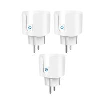 Tomada Inteligente WiFi EU 16A 20A Monitor De Energia Temporizador Controle Por Voz Alexa Google