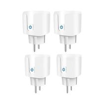 Tomada Inteligente WiFi EU 16A 20A Monitor De Energia Temporizador Controle Por Voz Alexa Google