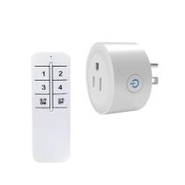 Tomada Inteligente WiFi Plugue Americano Controle Remoto 24G Eletrodoméstico eWelink Alexa Google