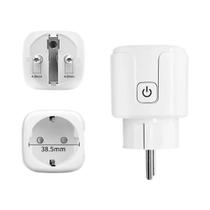 Tomada Inteligente WiFi Zigbee3.0 Plugue EU 16/20A Monitor De Energia Controle Remoto Alexa TNCE