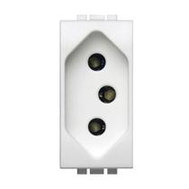 Tomada Living Light 2 Polos+Terra 20a Branco - Bticino Tomada Living Light 2 Polos+Terra 20a Branco - Bticino