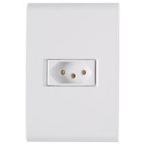 Tomada Liz 2P+T 20A 250V c/ Placa Branca - Tramontina Tomada Liz 2P+T 20A 250V c/ Placa Branca - Tramontina