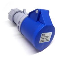 Tomada Macho 2P+Terra 32A Modelo Yht-N223 Azul Cnc Tomada Macho 2P+Terra 32A Modelo Yht-N223 Azul Cnc