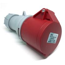 Tomada Macho 3P+Terra 16A Modelo YHT-N214 Vermelho IP55 Tomada Macho 3P+Terra 16A Modelo YHT-N214 Vermelho IP55