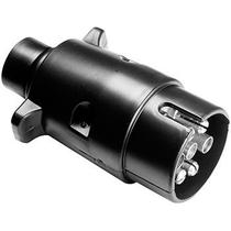 Tomada Macho Para Engate Em Plastico Preta 7 Polos Universal Nk-560374