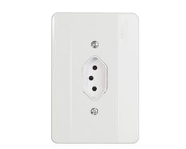 Tomada Mill Facilit 2P T Vert C/Pl 10A/250V 39780 Nbr 14136 Tomada Mill Facilit 2P T Vert C/Pl 10A/250V 39780 Nbr 14136