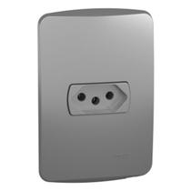 Tomada Miluz 20 Amperes Aluminio com Placa SCHNEIDER