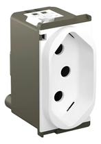 Tomada Modelo 2P+T 10A Referência 663050 Linha Nereya Marca Pial - Pial
