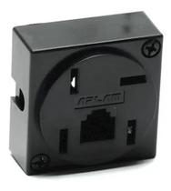 Tomada modular 2 vias 1 linha telefone kit 50-pçs