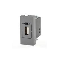 Tomada Módulo Carregado USB Pial Plus Cinza - Pial Legrand Tomada Módulo Carregado USB Pial Plus Cinza - Pial Legrand