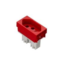 Tomada Módulo Steck Stella 2P+T 20A 250V Vermelho Tomada Módulo Steck Stella 2P+T 20A 250V Vermelho