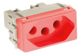 Tomada (módulo) Tramontina 2p+t 20a/250v Vermelha