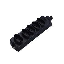 Tomada Múltipla 5 Tomadas 10A Preta Bivolt Margirius