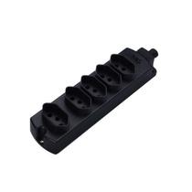 Tomada Múltipla 5 Tomadas 10A Preta Bivolt Margirius