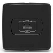 Tomada Neo Sottile Para Móveis Usb C Preto Enerbras
