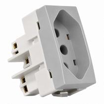 Tomada Níquel 2P+T 10A 250V Sleek Colors MarGirius Cor:Níquel Tomada Níquel 2P+T 10A 250V Sleek Colors MarGirius Cor:Níquel