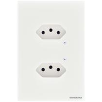 Tomada Onne Touch Smart Tramontina Branco com 2 Tomadas 2P+T 10 A 250 V