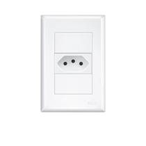 Tomada Padrão 2P+T 10A Com Placa Evidence - FAME Tomada Padrão 2P+T 10A Com Placa Evidence - FAME