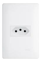 Tomada Padrão 2P+T 20A Com placa e suporte Habitat - Fame