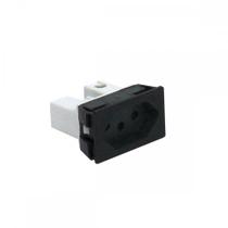 Tomada Painel Steck Com Borne 20A 250V Preta S8621