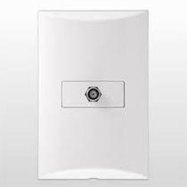 Tomada Para Antena Cobo Coaxial Branca 551401 Brava - Iriel Tomada Para Antena Cobo Coaxial Branca 551401 Brava - Iriel
