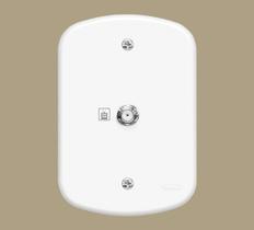 Tomada para Antena de Tv para Cabo Coaxial de 75 Ohms Blanc - Fame Tomada para Antena de Tv para Cabo Coaxial de 75 Ohms Blanc - Fame