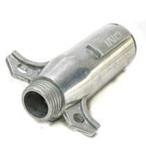 Tomada para Carreta Macho + Fêmea 7 Polos Alumínio Polido Super Reforçada Redonda - DNI8351