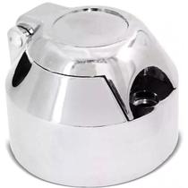 Tomada para Engate Fêmea 7 Polos Cromada C/ Parafusos Tomada para Engate Fêmea 7 Polos Cromada C/ Parafusos