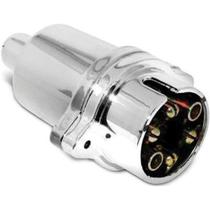 Tomada para Engate Macho 7 Polos Cromada