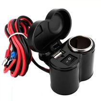 Tomada para Moto USB 12V Acendedor Motocicleta Carregador