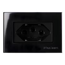 Tomada Para Moveis Preto Clean 20A 65X45mm Margirius Tomada Para Moveis Preto Clean 20A 65X45mm Margirius