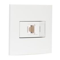 Tomada Para Moveis RJ45 CAT5 70x70 Branca Sleek Margirius