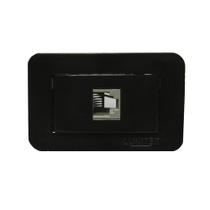 Tomada Para Móveis Telefone Rj11 Preto