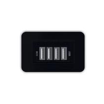 Tomada Para Móveis Usb Charger Preto 4x5v-2a Tomada Para Móveis Usb Charger Preto 4x5v-2a