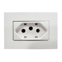 Tomada Para Móvel Branco 10A Margirius Embutir MDF Planejado