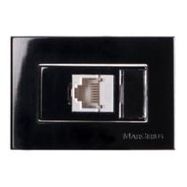 Tomada Para Móvel Rj45 Preta Cat5e Informatica Ebony Margirius