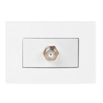 Tomada Para Móvel Tv Coaxial 75 Homs Branca Sleek Margirius Tomada Para Móvel Tv Coaxial 75 Homs Branca Sleek Margirius