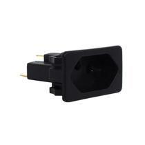 Tomada para Painel Elétrico 10A 2P+T com Poço Interno Preta Margirius Tomada para Painel Elétrico 10A 2P+T com Poço Interno Preta Margirius