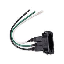 Tomada para Painel TPA2-3 10A com Rabicho Preta MarGirius