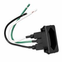 Tomada para Painel TPA2-3 20A com Rabicho Preta MarGirius Tomada para Painel TPA2-3 20A com Rabicho Preta MarGirius